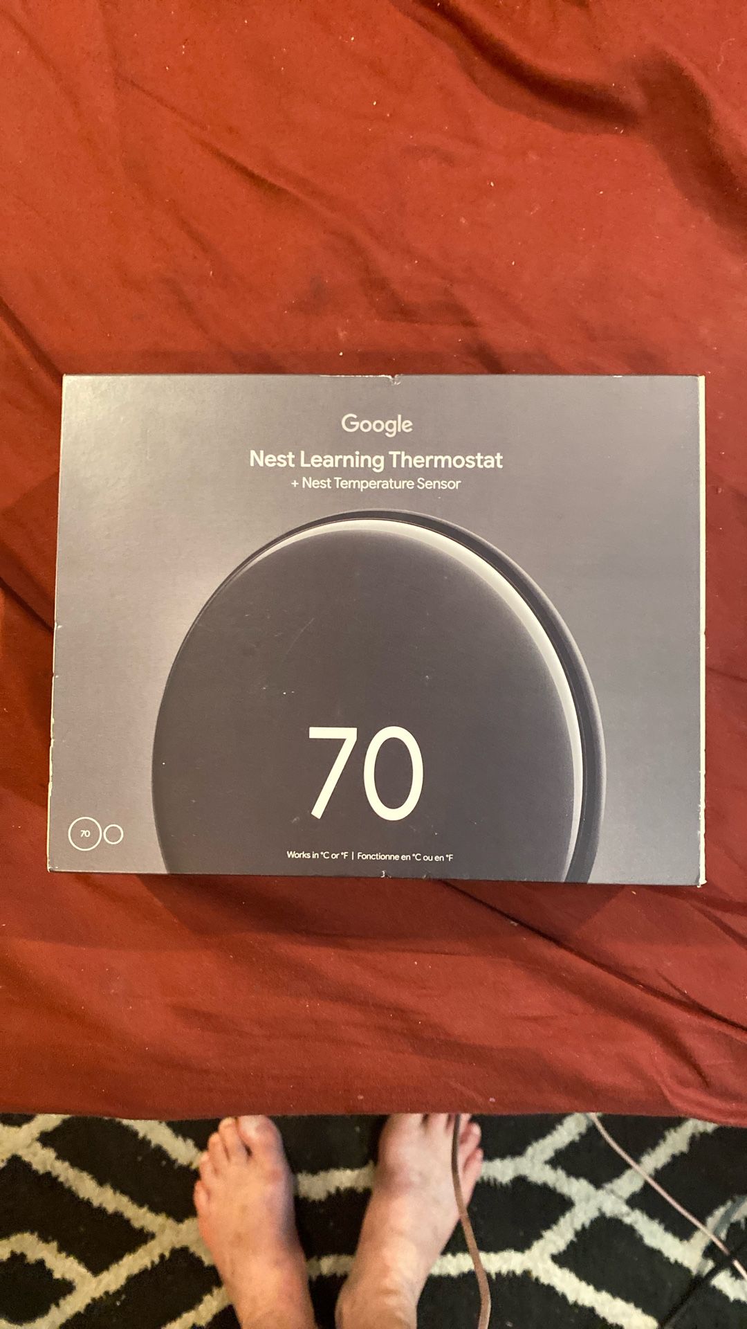 Google Nest Learning Thermostat + Temperature Sensor NEW