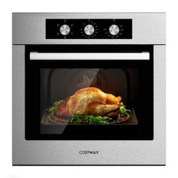 24 Inch Single Wall oven With 5 Cooking functions