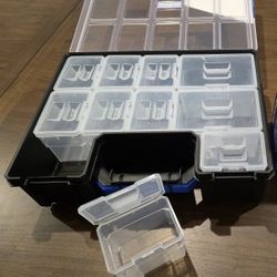 Kobalt 10-Compartment Large Plastic Small Parts Organizer  Brand New