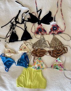 Bikini tops (10) Size Small. AVAILABLE