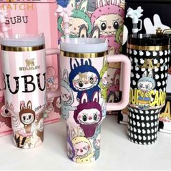 Stanley LaBUBU Colorful Party Tumblers - Pink, Purple & Black NEW!