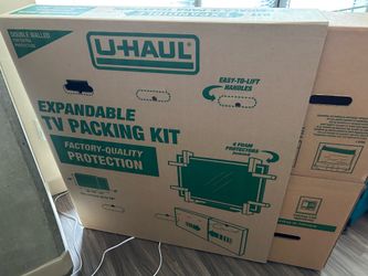 U-Haul TV moving box