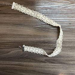 Off-white Fabric Choker Necklace