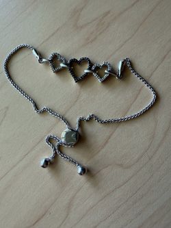 Triple Heart Bolo Bracelet