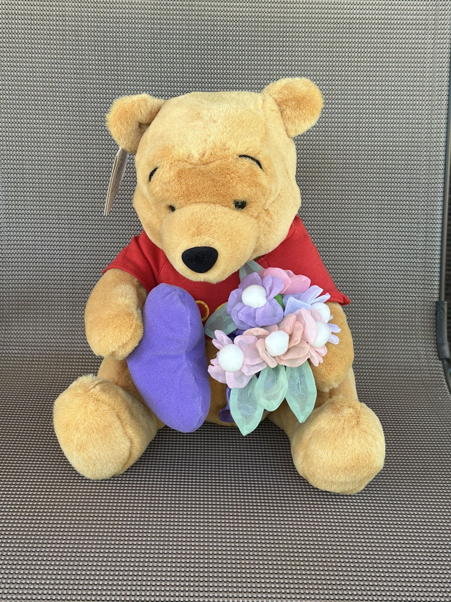 Disney Winnie The Pooh Mothers Day Plush With Flowers