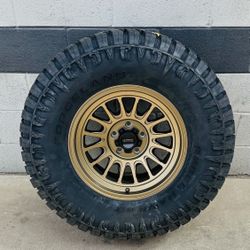 5-New KMC 17x9 5x127 5x5 Bronze Wheels & 5 TIRES 35x12.50-17  For JEEP (We Finance..