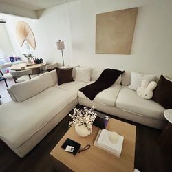 Modern Cream Sectional Couch