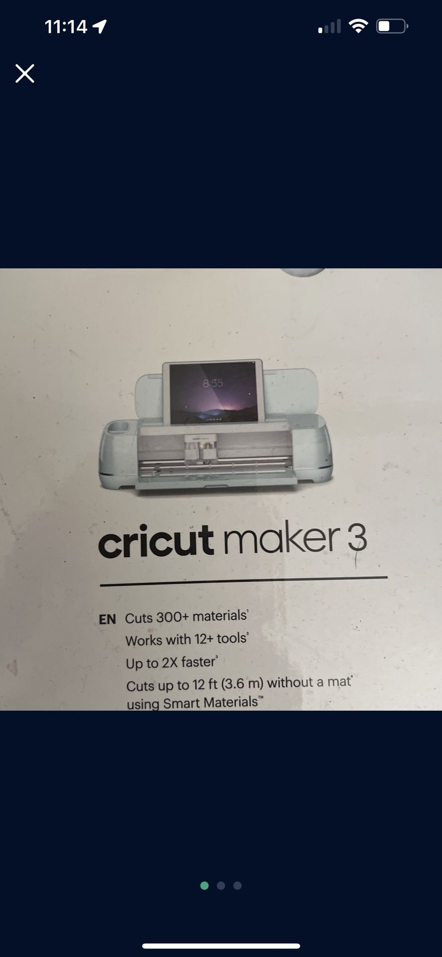 Cricut 3 The Newest One Brand New Never Opened