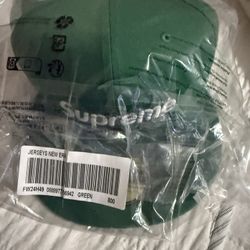 Supreme Green Hat (new) Size 8