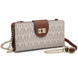 MKP COLLECTION Small Crossbody Shoulder Bag Cell Phone Zip Wallet Purse and Handbags Clutch Credit Card Holder with Chain Strap