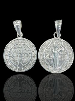 MEDALLA SAN BENITO PLATA 9.25