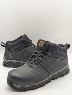 Timberland Pro 448 Ridgework Black Waterproof Comp Toe Work Boot Mens Size 13
