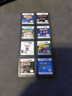 Nintendo DS Game Cartridges Lot of 8