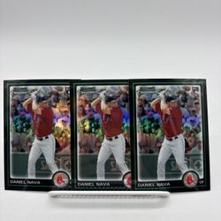 3 Daniel Nava 2010 Rookie Bowman Chrome Draft Picks & Prospects Card Rc #bdp20