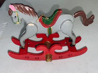 little wooden rocking horse