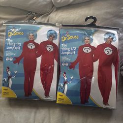 Adult Halloween Costume (Thing 1/Thing2) 
