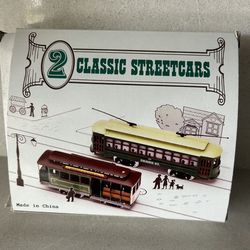 Two HO Scale Classic Streetcar Toys