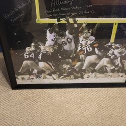 Adam Vinatieri Giant Autograph Signed Picture 