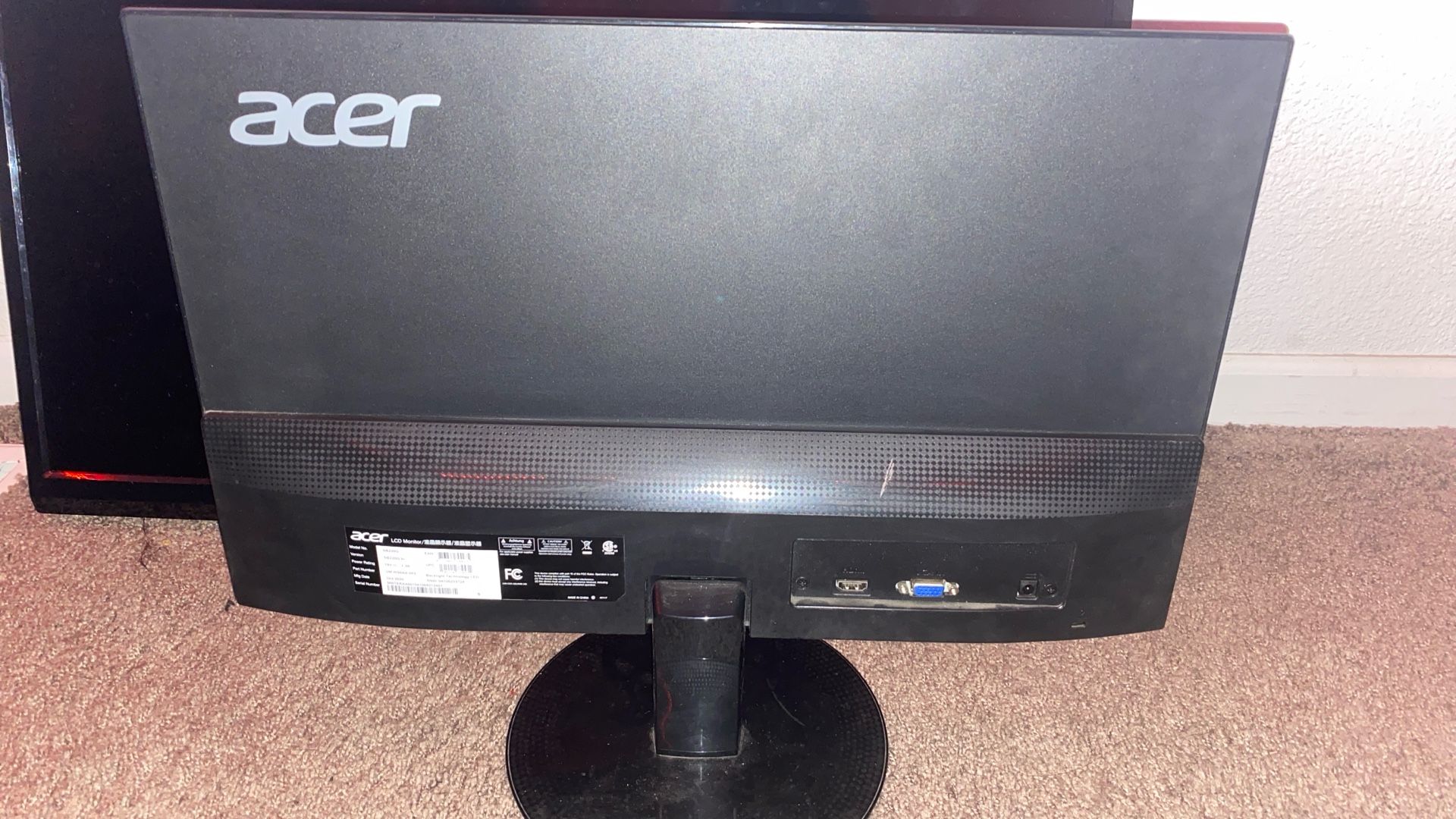 Jensen 32” LED RV Smart Tv, & Acer 24” LCD Gaming Monitor