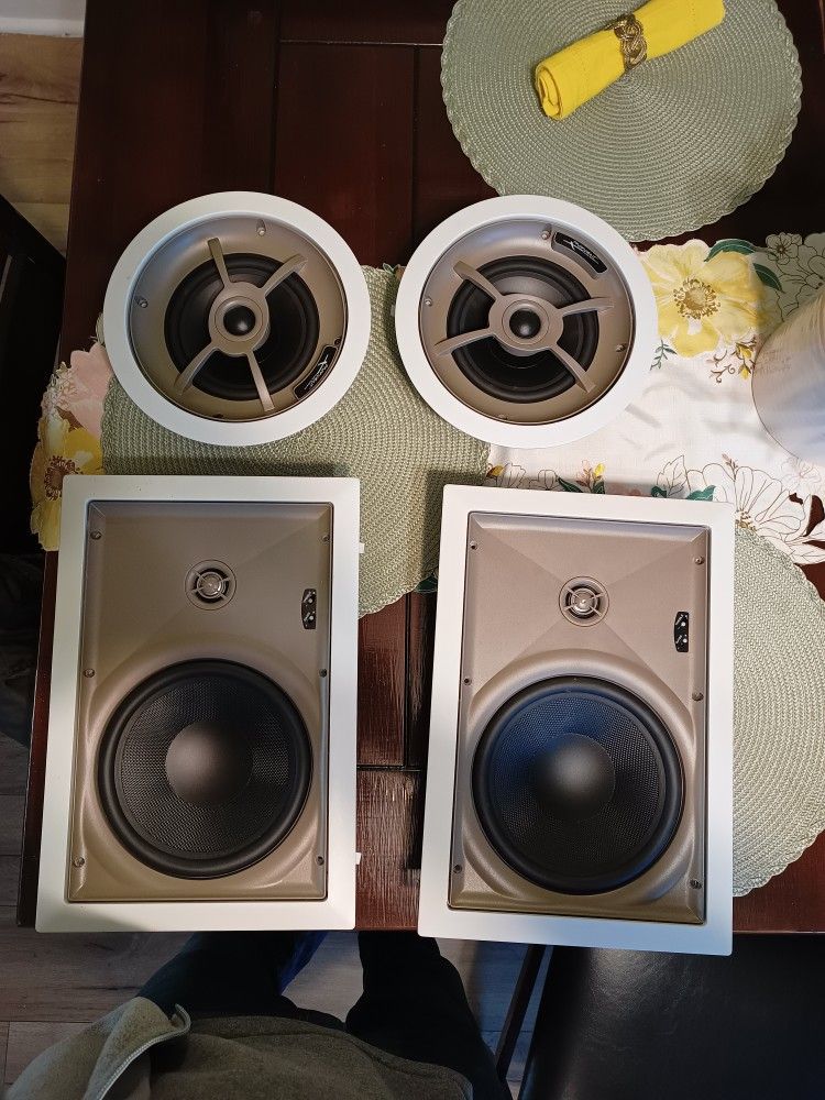 Proficient Audio Systems C610 and w850 Polypropylene Ceiling Speakers