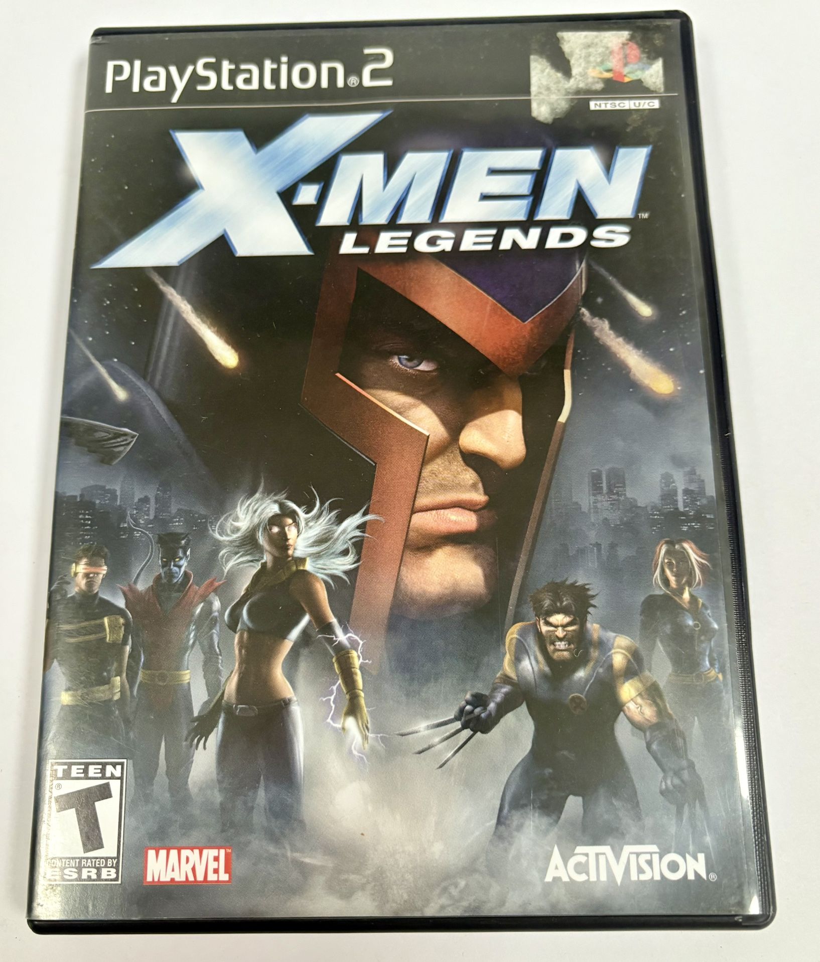 X-Men Legends PlayStation 2 PS2 CIB Case & Manuel Black Label Untested As Is