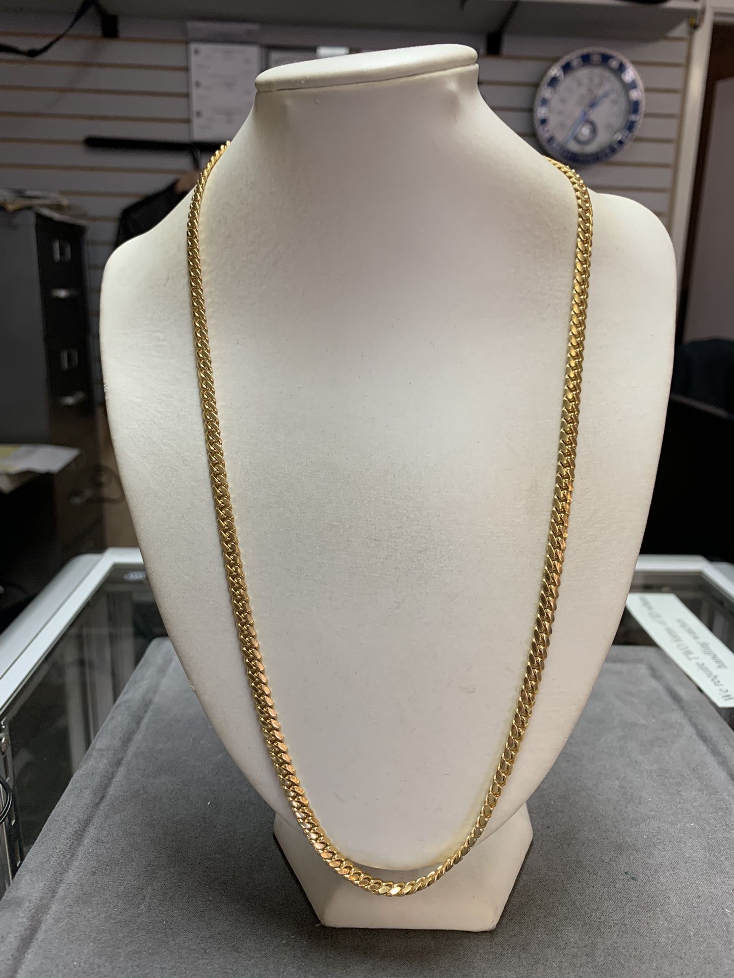 14K Yellow Gold 5mm Cuban Link Chain (24”) - 47.9 Grams 
