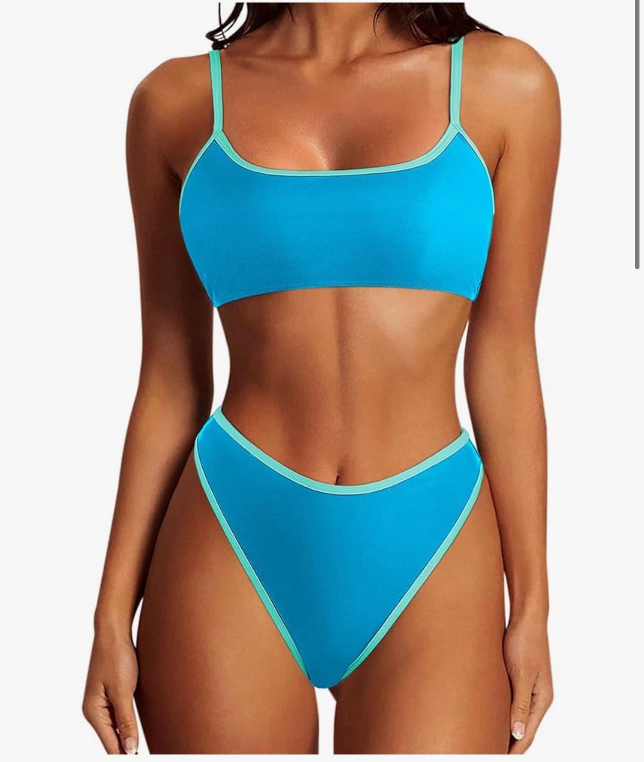 New High Waisted 2 Piece Bikini Set Size: M