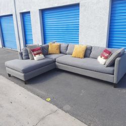 Gray Sectional Couch,  Very Clean 