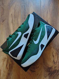 Nike Kobe 9 Elite Low EM TB Green White Basketball Shoes Mens 8.5 9 New