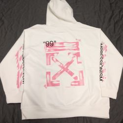 Off White Mens  Hoodie Size Large 