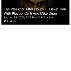 THE WEEKND TICKETS 