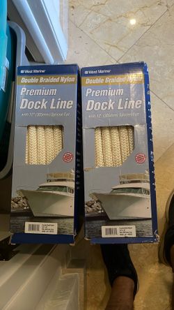 Double braided nylon Dock Line Rope
