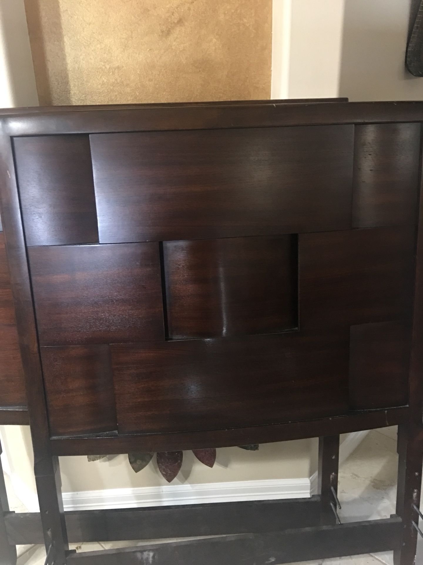 Twin bed with mattress