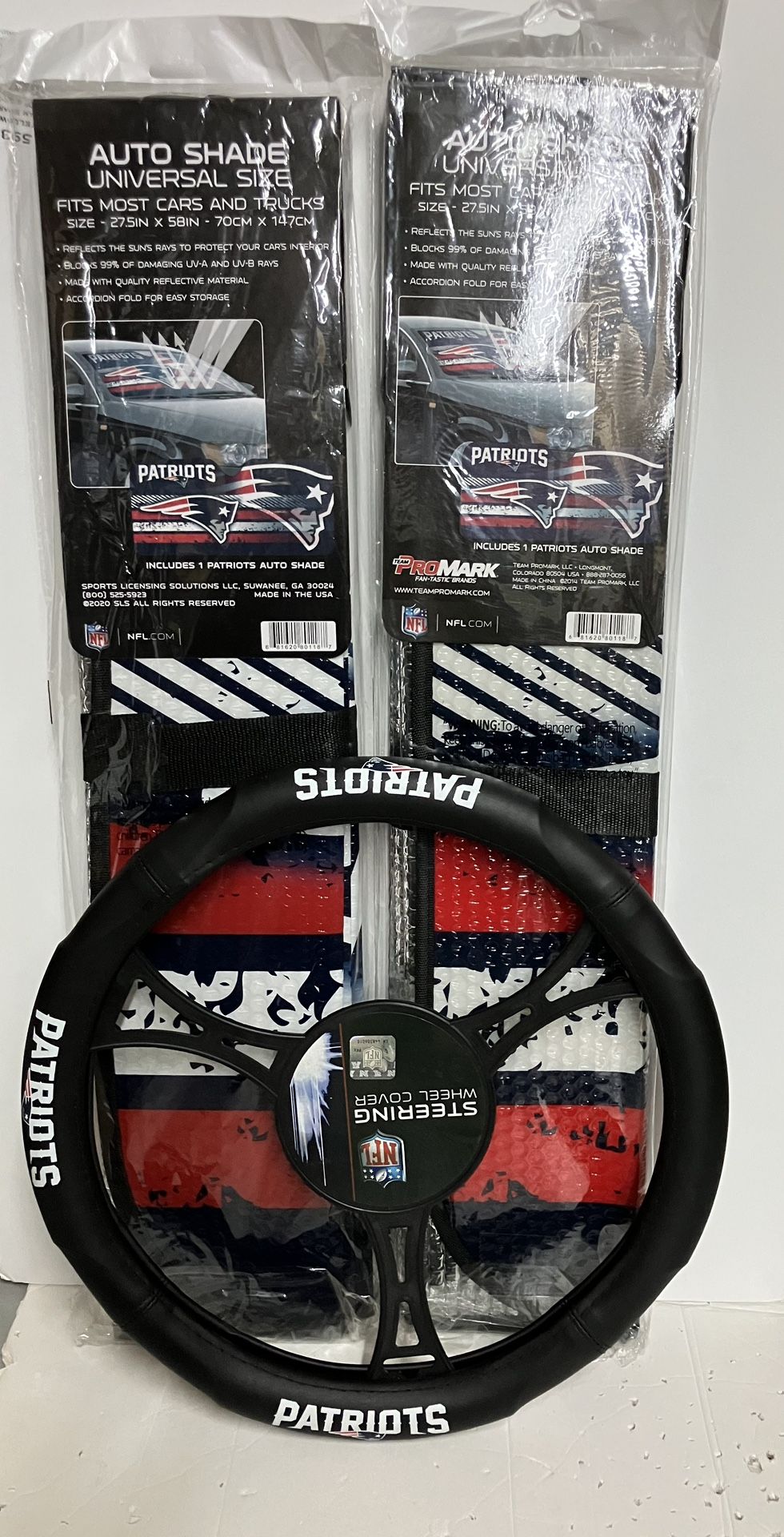New England Patriot Auto Shade Price Below