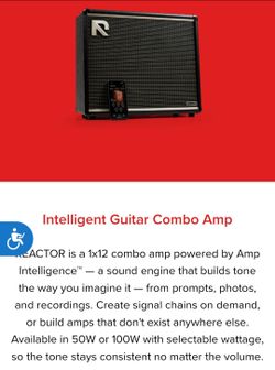 Reactor AI 100W Guitar Combo Amp