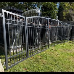 Driveway Gate 14’ 16’ 20’ – Heavy Duty Wrought Iron