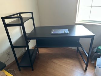 Desk with Shelves