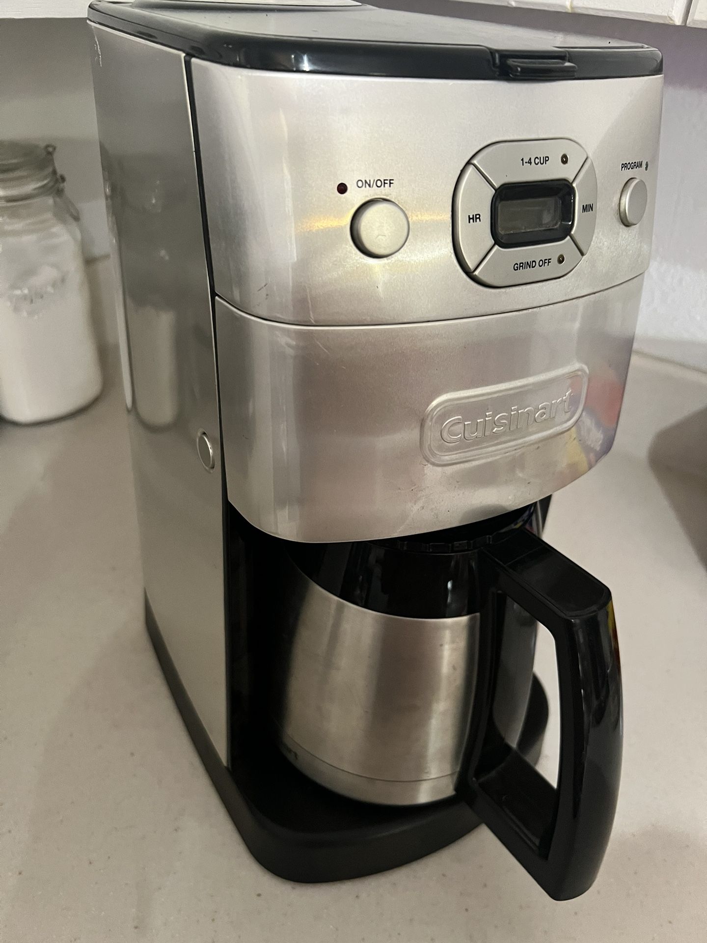 Coffee Pot w/Grinder All In One