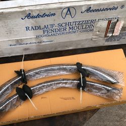 Vintage NOS Chrome Stainless Fender Flare Arch Moldings Acura Legend 1986~90