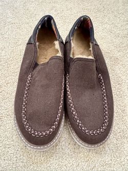 Sanuk Men’s Brown Cozy Vibe Low Sm Woven Canvas - Size 9