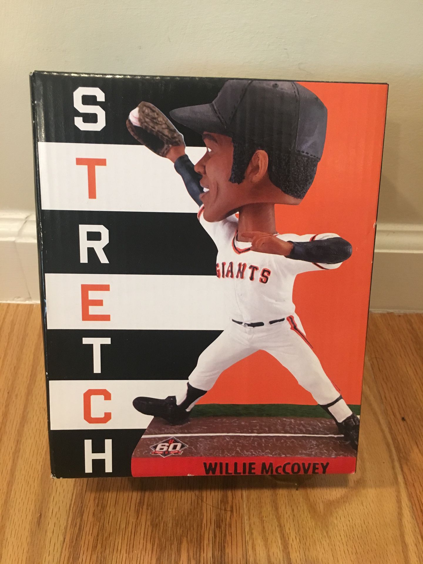 SF Giants 2018 Willie McCovey Stretch Bobblehead Bobble 60th Anniversary SGA 6/3 - New In Box