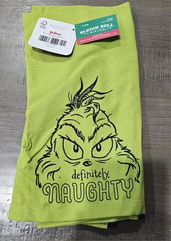Grinch Dish Towel