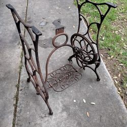Antique sewing machine stand 