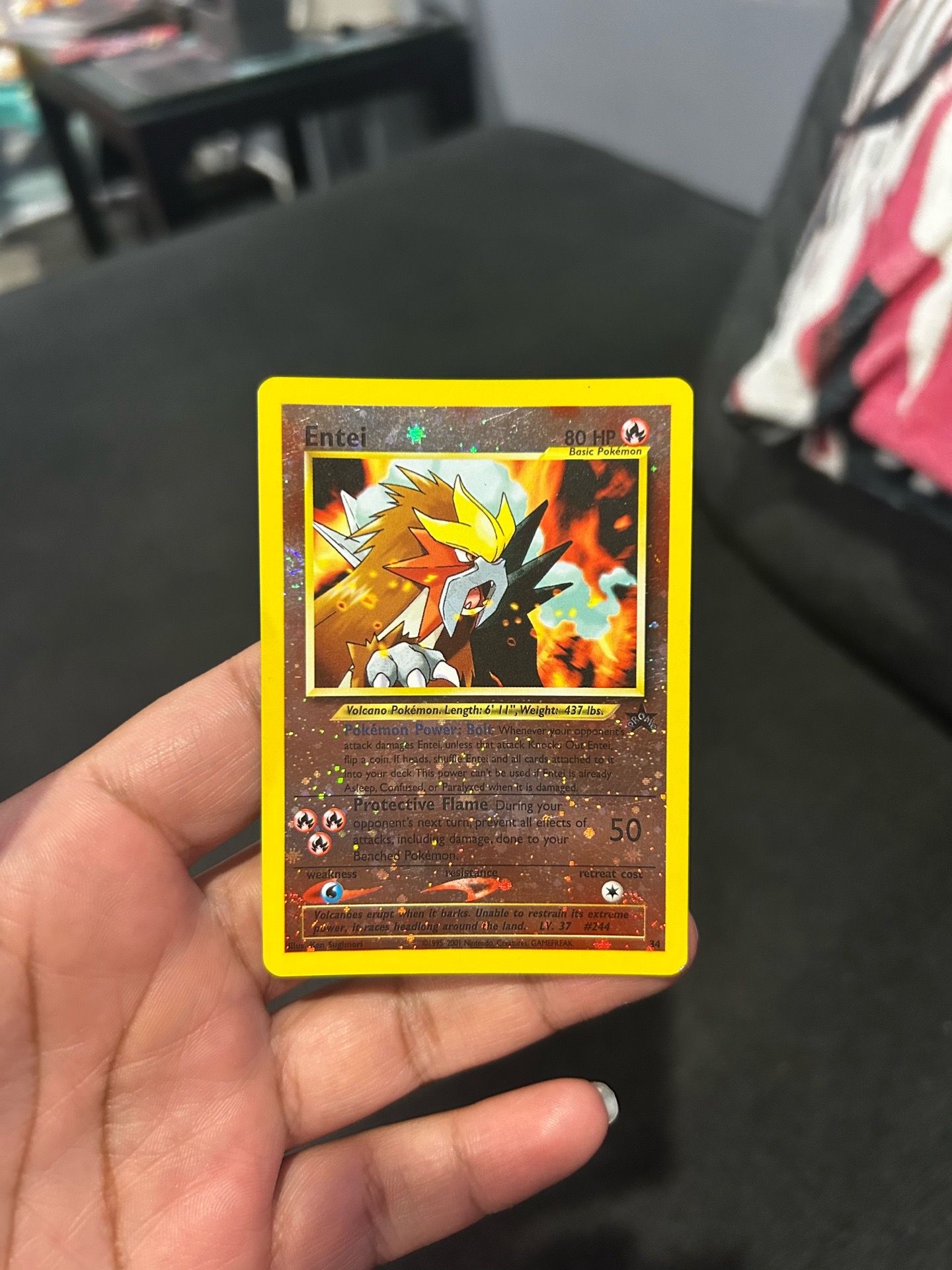 ENTEI REVERSE HOLO W/ TRIPLE SWIRL