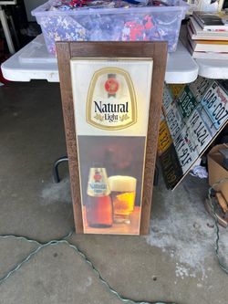Vintage Natural Light Beer Sign