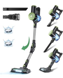 897-Cordless Vacuum Cleaner, Lightweight Stick Vacuum Cleaner, 6 in 1, Self-Standing with Powerful Suction, 180° Bendable Wand Rechargeable Cordless V