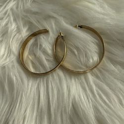 Gold-toned hoop earrings