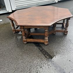 Very Large All Wood Coffee Table
