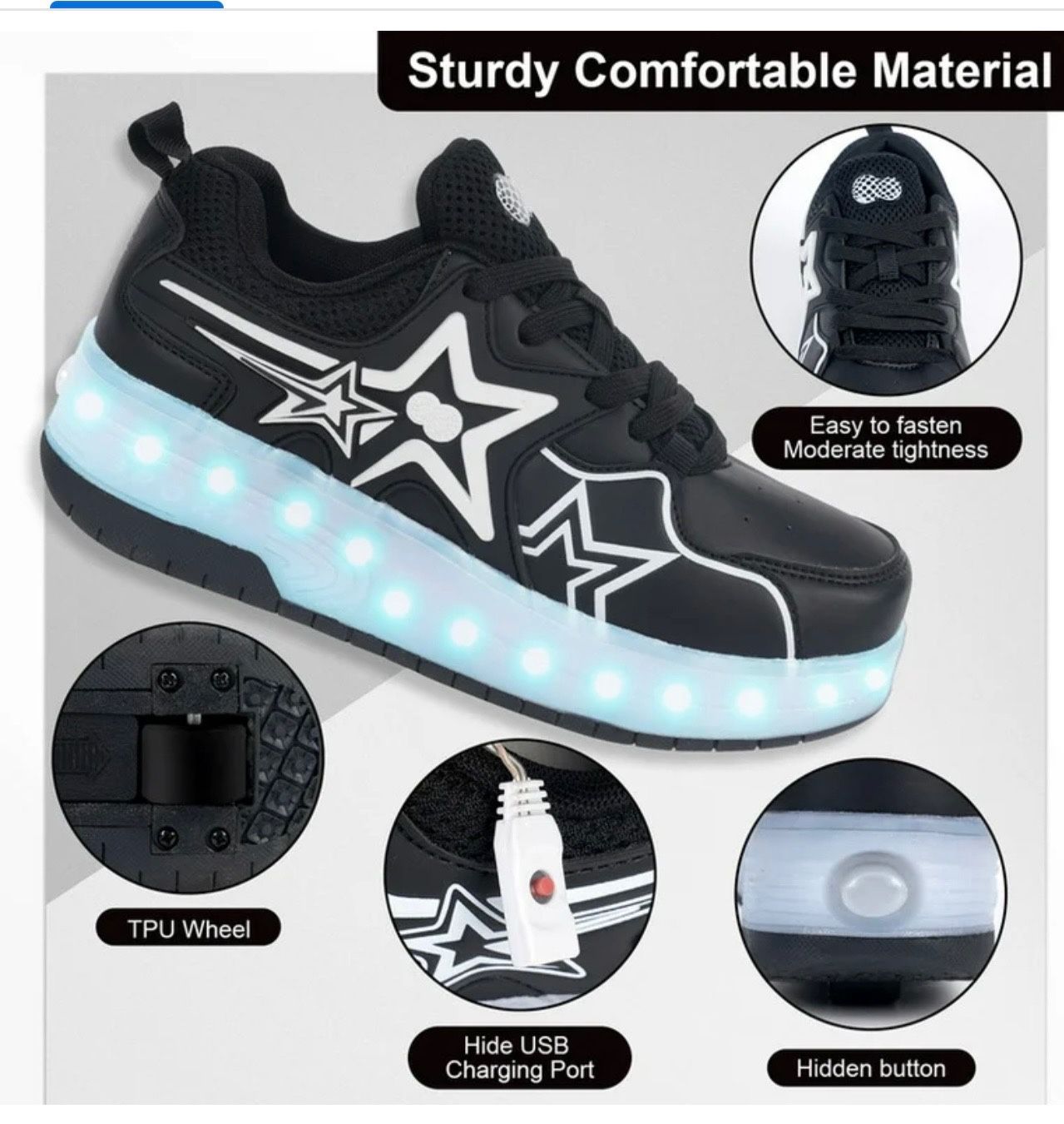 KOFUBOKE Roller Skate Shoes, Roller Skates and Sneakers.     BRAND NEW 