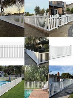 4'  Vinyl Picket Fence